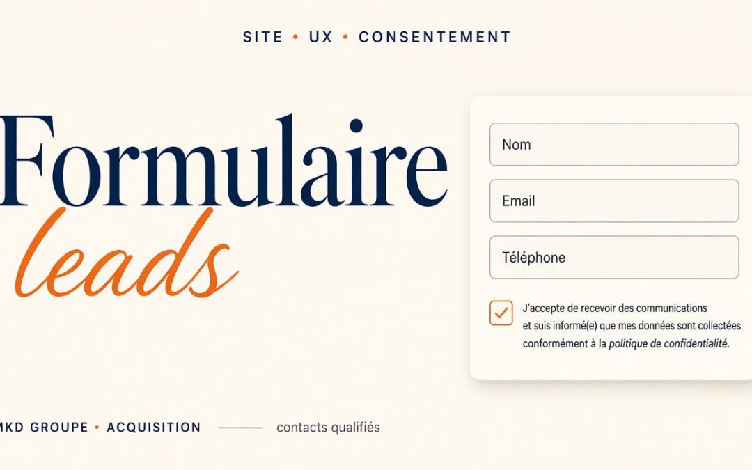 Formulaire leads site : générer des contacts qualifiés