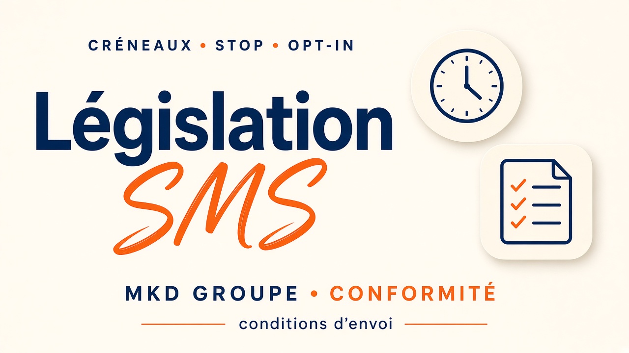 Législation des envois de SMS : créneaux, STOP et opt-in — MKD Groupe