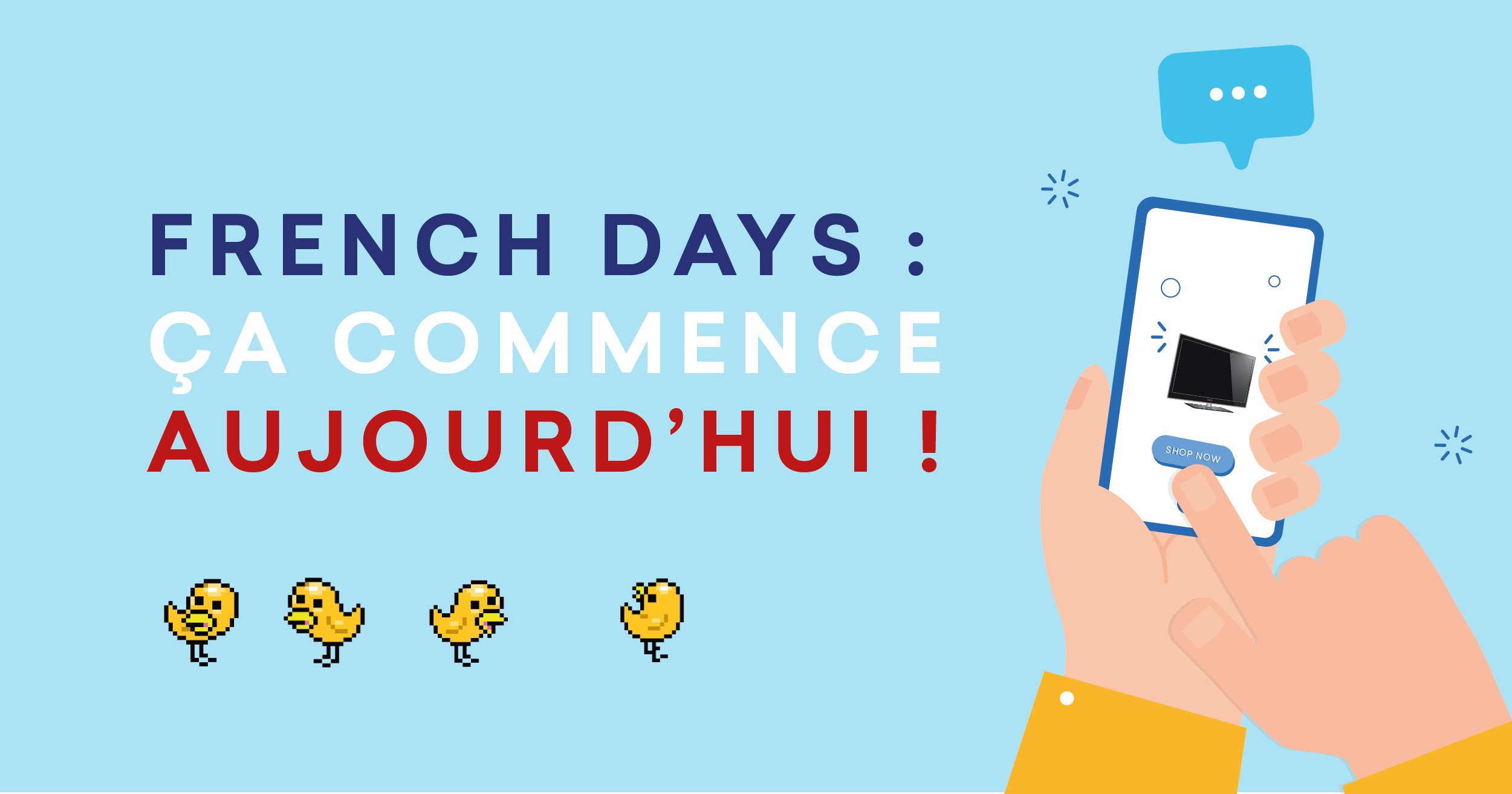 FRENCH DAYS : La période des fêtes pour parier sur SMS Marketing.