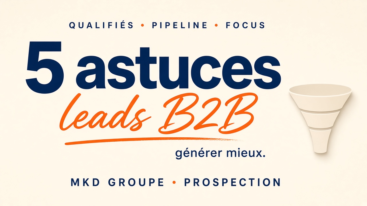 5 astuces pour générer des leads qualifiés en BtoB — MKD Groupe