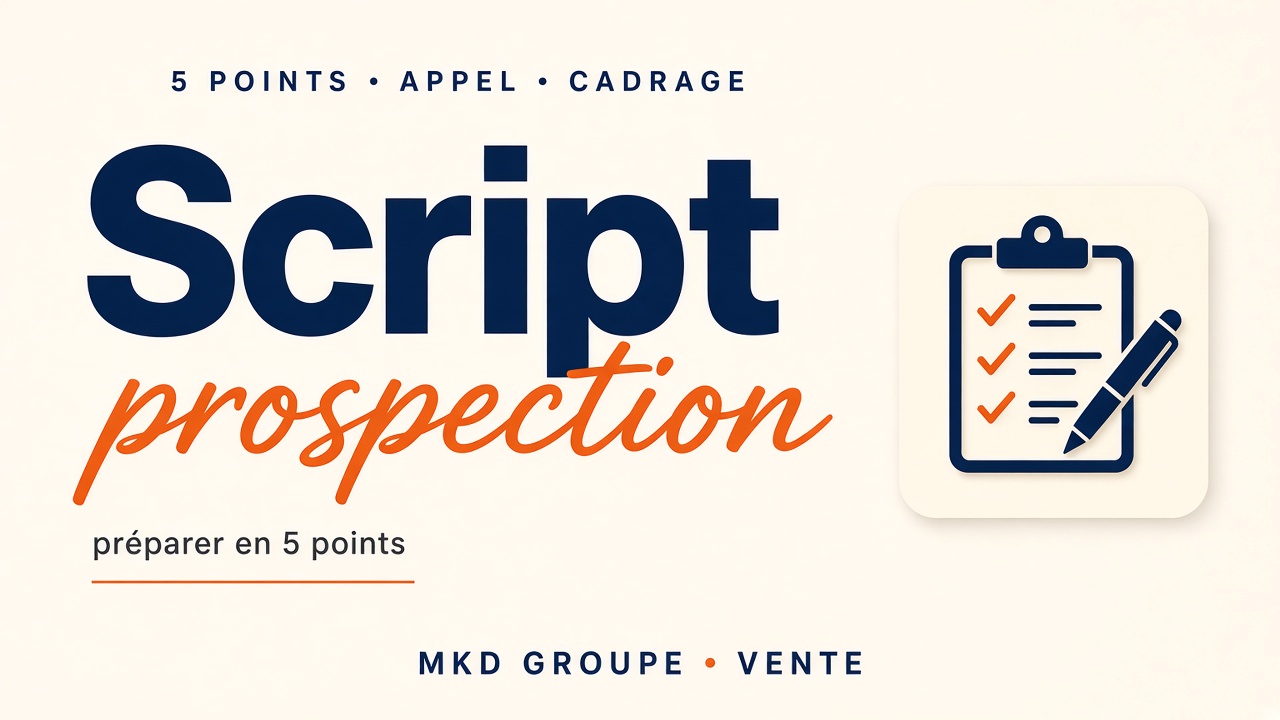 Script de prospection : 5 points pour cadrer l’appel — MKD Groupe