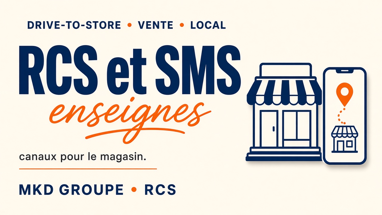 RCS et SMS : canaux enseignes pour booster le drive-to-store — MKD Groupe