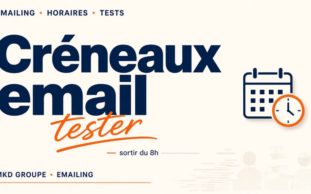 Email marketing : sortir du créneau 8h et tester les vôtres
