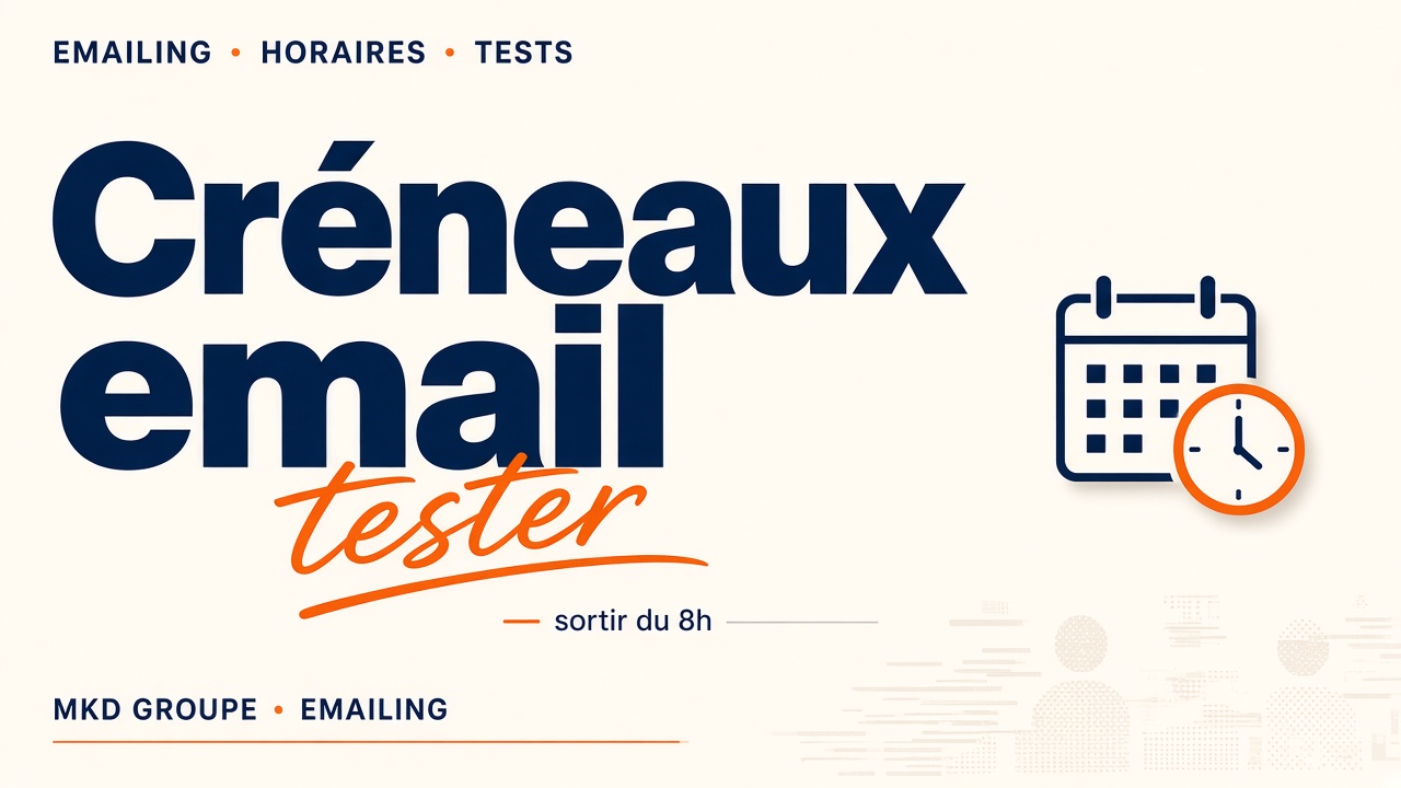 Email marketing : sortir du créneau 8h et tester les vôtres — MKD Groupe