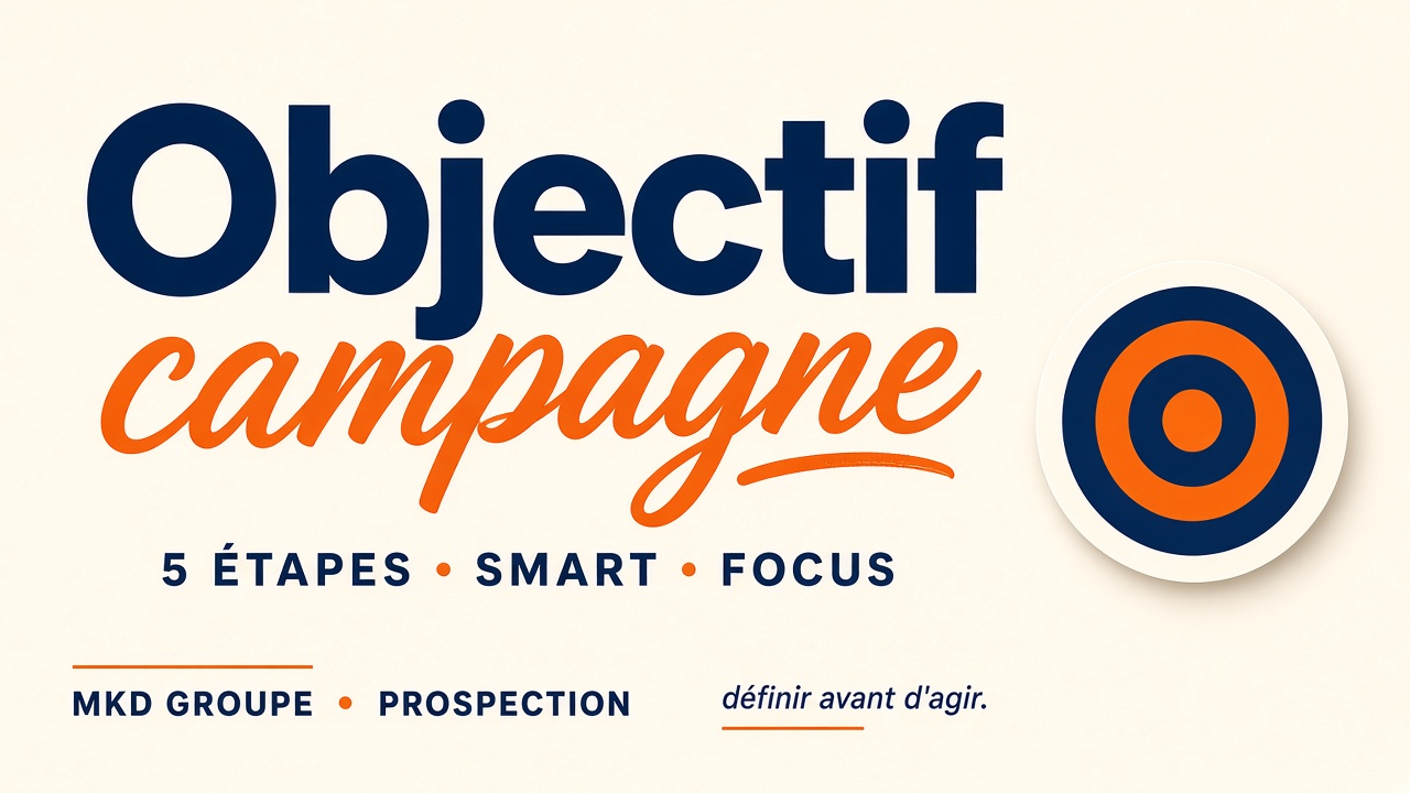 Objectif d'une campagne de prospection en 5 étapes — MKD Groupe