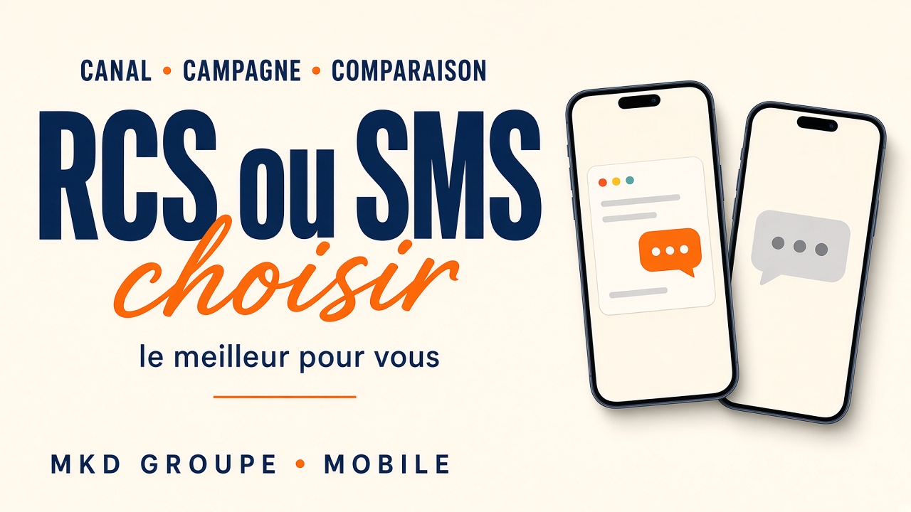 RCS ou SMS : quelle différence et lequel choisir ? — MKD Groupe