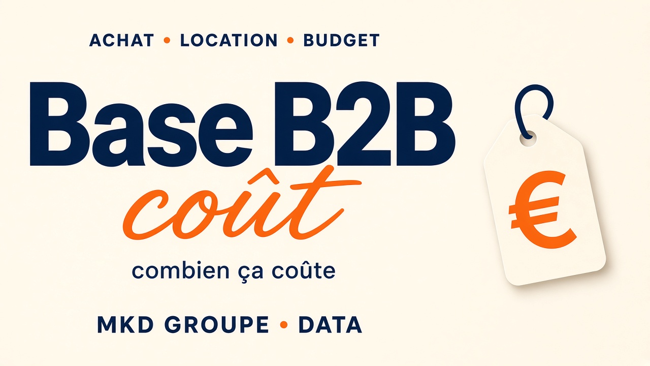 Coût d'une base de données B2B : achat ou location — MKD Groupe