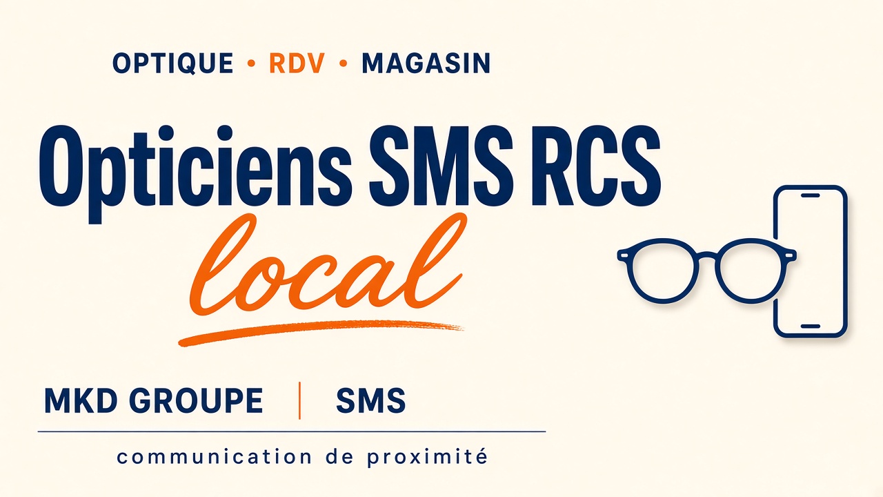 Opticiens : communication locale avec le SMS et le RCS — MKD Groupe