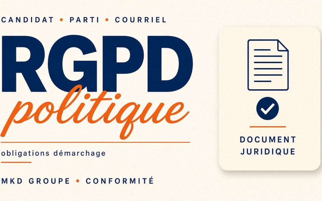 Candidat ou parti politique : vos obligations RGPD