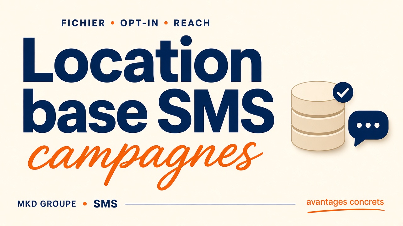 Location d'une base de données SMS : avantages pour vos campagnes — MKD Groupe