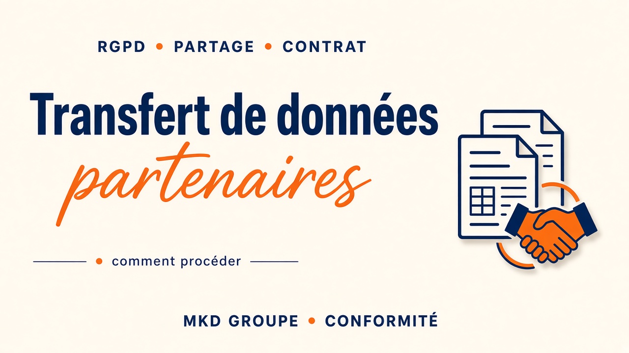 Transfert de données aux partenaires : règles CNIL — MKD Groupe